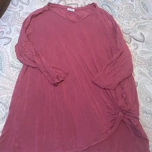 3/4 Sleeve Knotted Top Dress Barn 2X